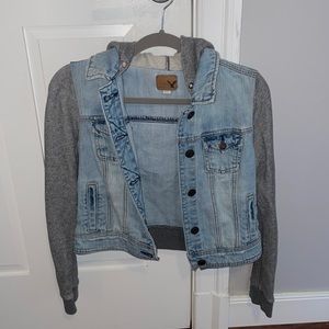 Sweater jean jacket from American Eagle